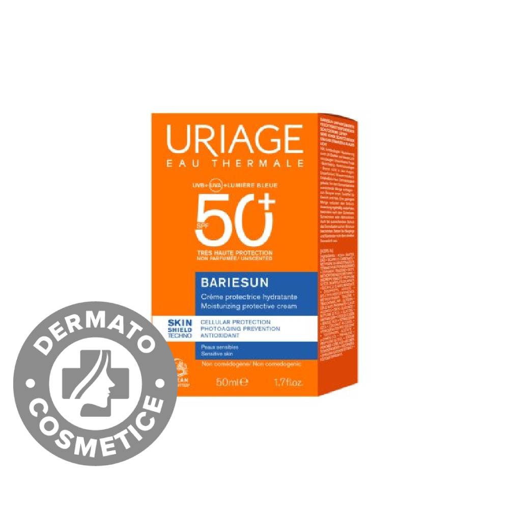 Crema protectie solara fara parfum SPF50+ Bariesun, 50ml, Uriage