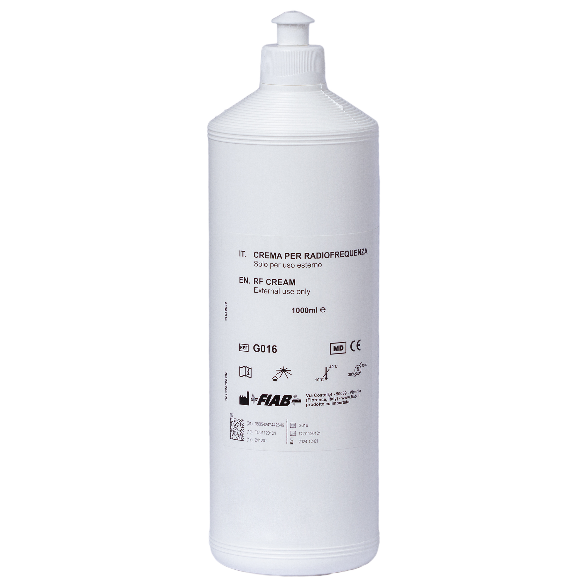 Crema Tecar profesionala 1000 ml pentru radiofrecventa si ultrasunete - diatermie de contact