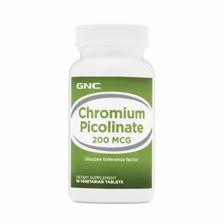 Crom picolinat 200mcg, 90 tablete, GNC