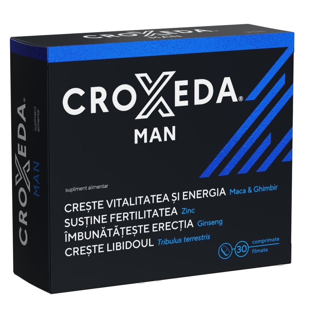 Croxeda Man, vitalitate si energie, Fiterman Pharma | 30 comprimate filmate