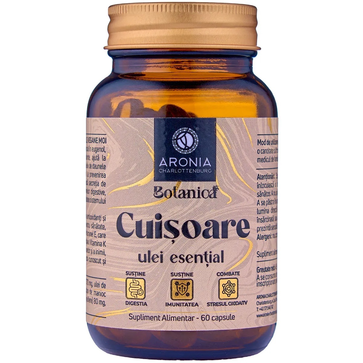 Cuisoare Botanica, 60 capsule, Aronia Charlottenburg
