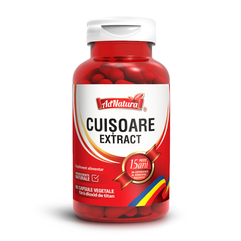 Cuisoare Extract, 60 capsule, AdNatura