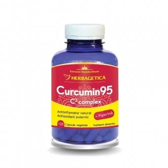 Curcumin 95 C3 Complex, 120 capsule, Herbagetica