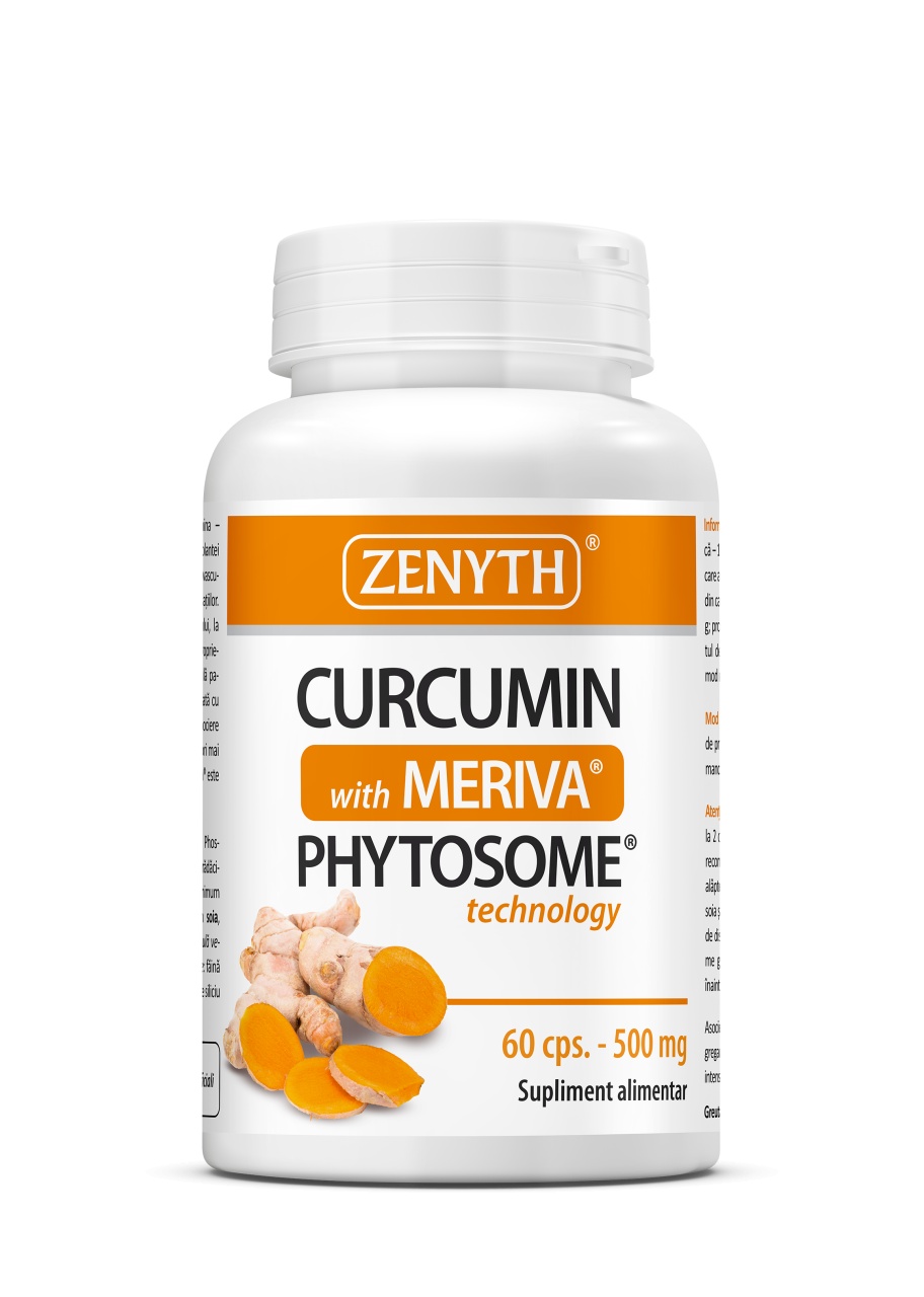 Curcumin cu Meriva 500mg, 60 capsule, Zenyth