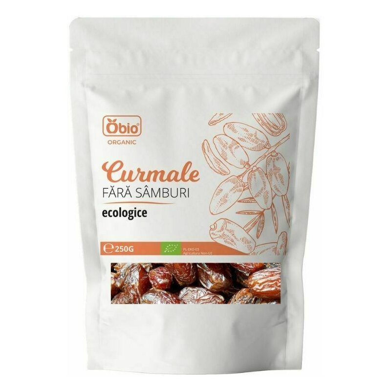 Curmale fara samburi bio 250g Obio