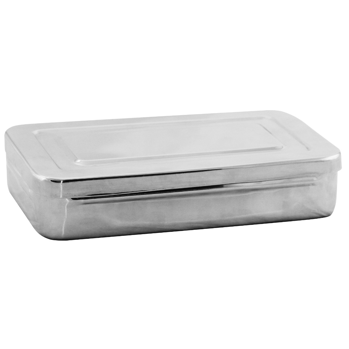 Cutie inox pentru instrumentar, 26X15X5cm, nr. 2, PRIMA