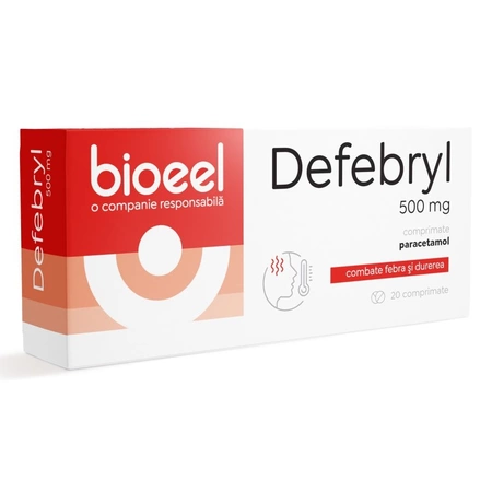 Defebryl 500 mg, Bioeel | 20 comprimate