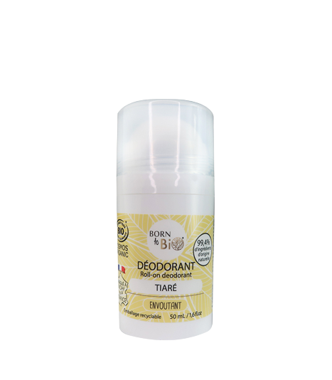 Deodorant bio roll-on monoi tiare, 50ml, Born to Bio