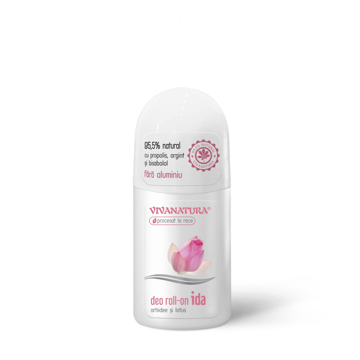 Deodorant natural IDA cu orhidee si lotus, 50ml, VivaNatura