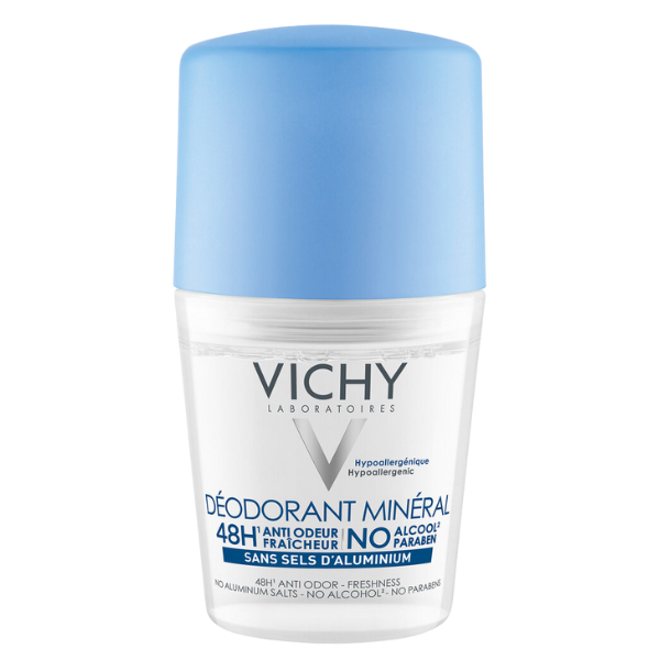 Deodorant roll-on antiperspirant 48 ore Mineral, Vichy | 50 ml