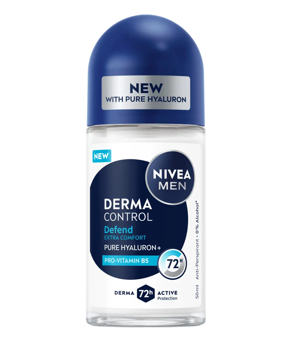 Deodorant roll-on pentru barbati Derma Control Defend, 50ml, Nivea