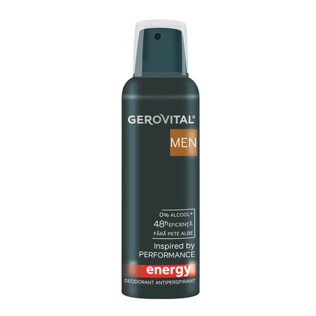 Deodorant spray antiperspirant Energy Men, 150ml, 3726, Gerovital