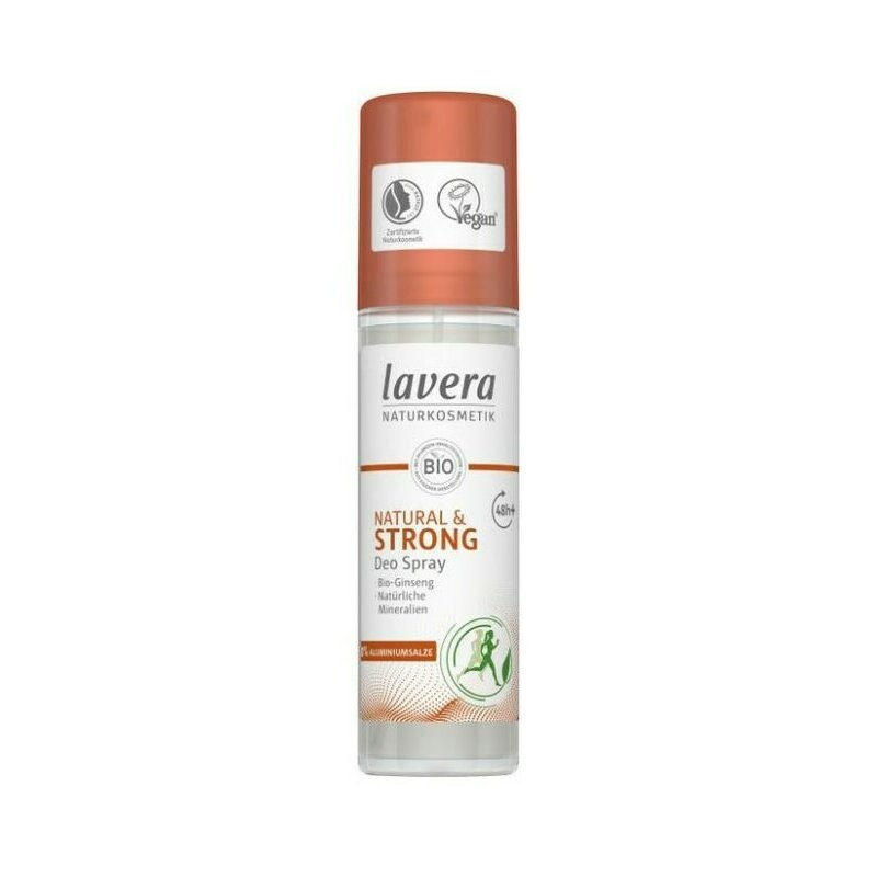 Deodorant spray Natural & Strong cu ginseng si minerale naturale 75ml Lavera