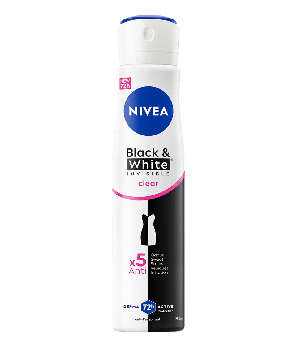 Deodorant spray pentru femei Black & White Clear, 250ml, Nivea