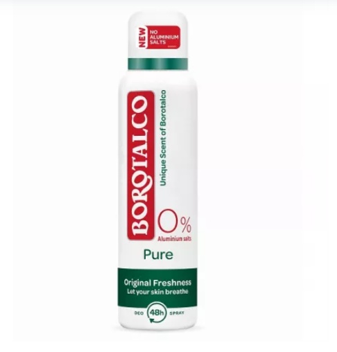 Deodorant spray Pure Original, 150 ml, Borotalco