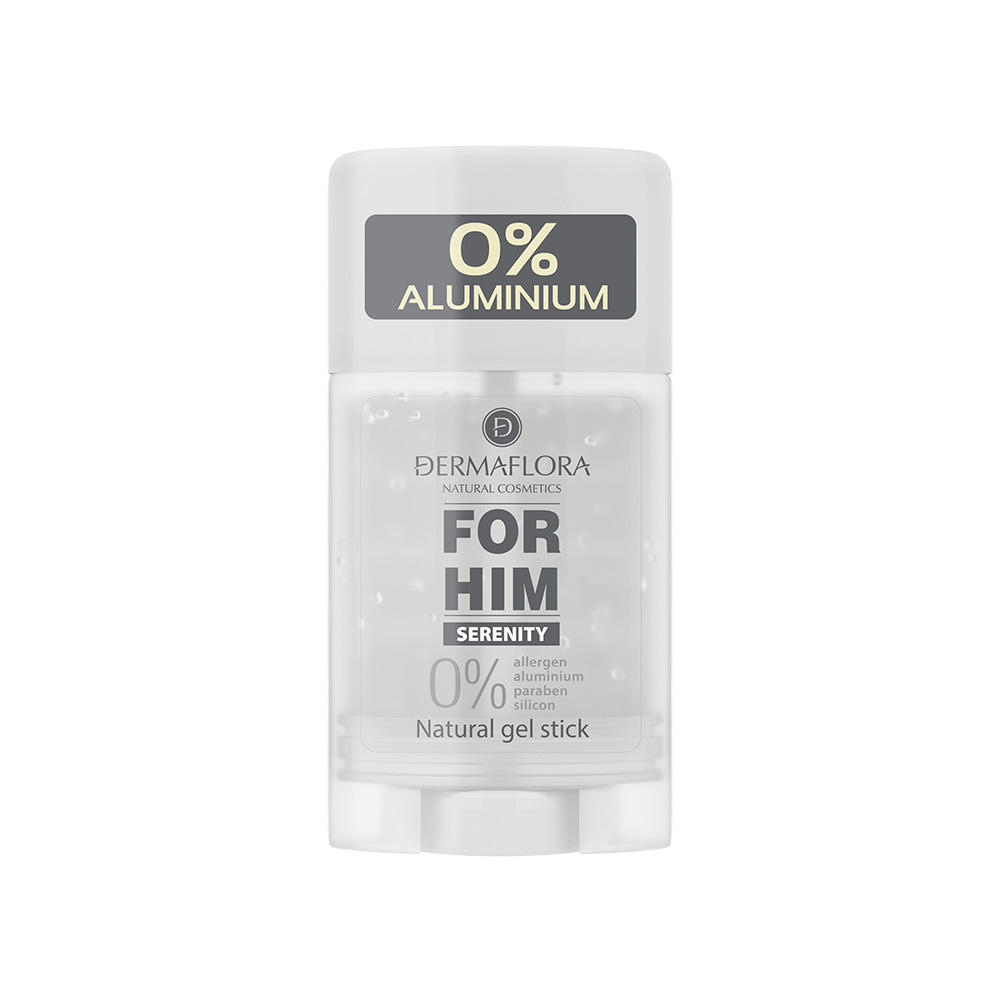 Deodorant stick gel pentru barbati 0% aluminiu Serenity, 50ml, Dermaflora