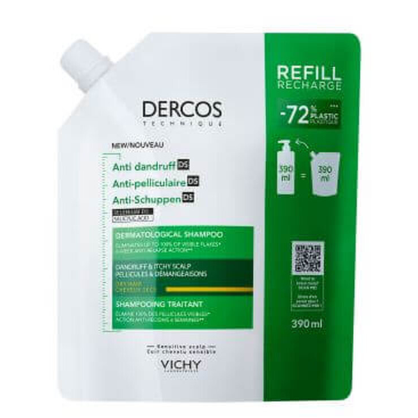 DERCOS SAMPON ANTIMATREATA PAR USCAT ECO REZERVA 400ML