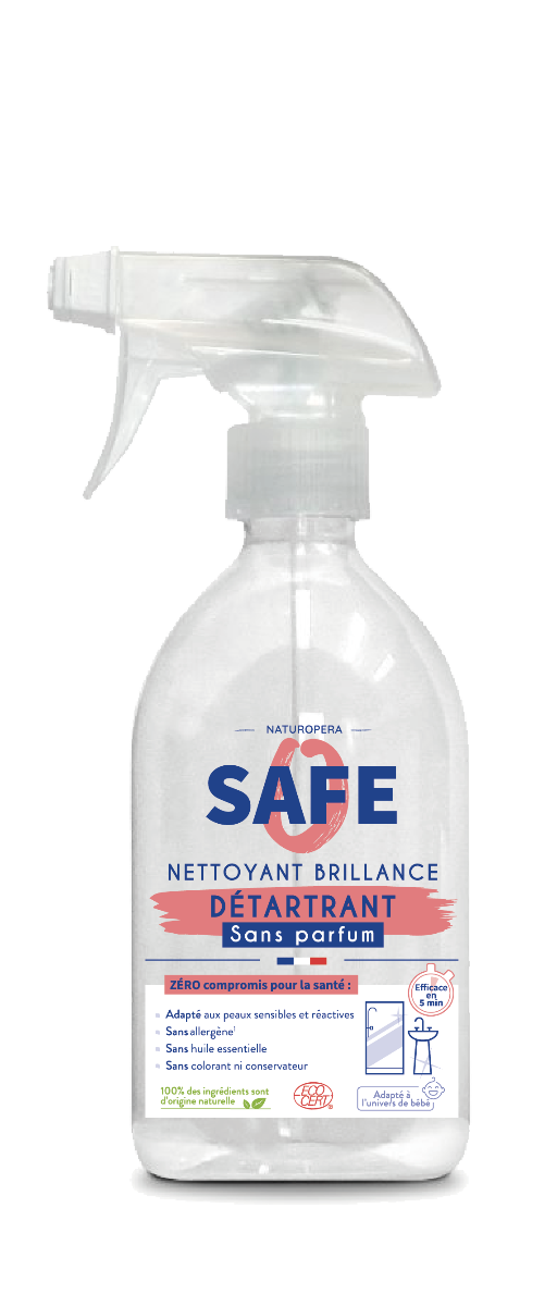 Detartrant bio cu pulverizator fara parfum si fara alergeni, 500ml, Safe