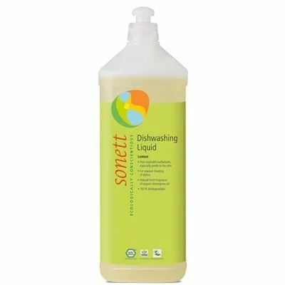 Detergent eco de vase cu lamaie pentru spalare manuala, 1L, Sonett