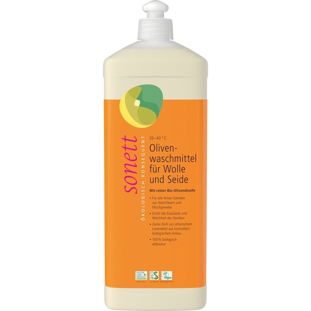 Detergent lichid eco pentru lana si matase, 1L, Sonett