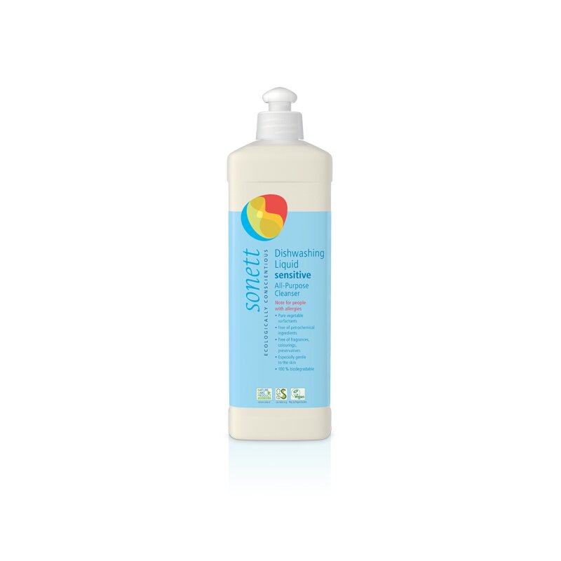 Detergent lichid pentru vase sensitive ecologic 1l Sonett