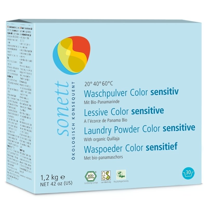 Detergent praf pentru rufe colorate sensitive ecologic 1.2kg Sonett