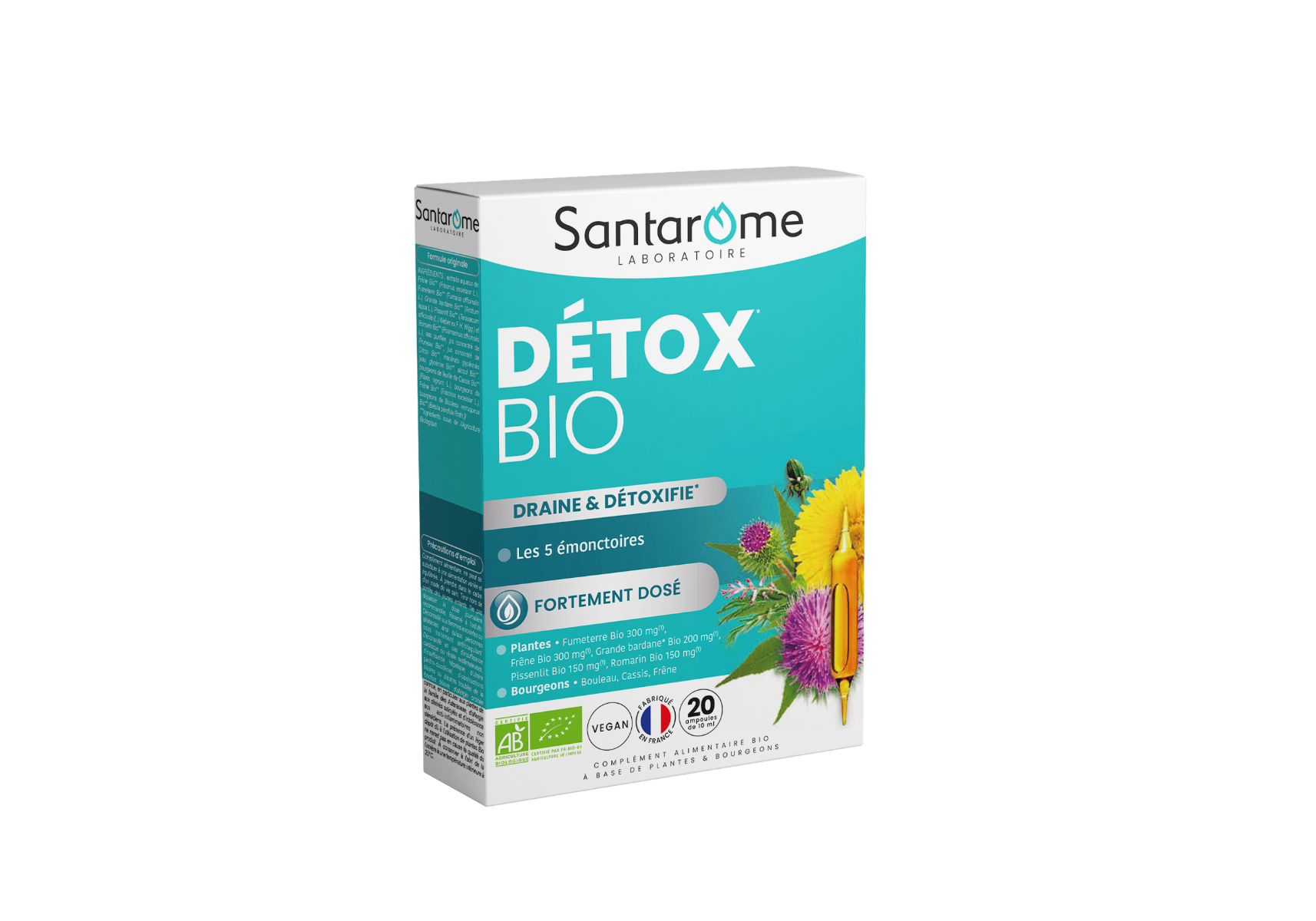 Detox Bio, 20 fiole, Santarome
