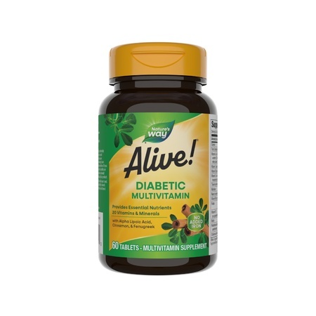Diabetic Multivitamin Alive Nature’s Way, 60 tablete, Secom