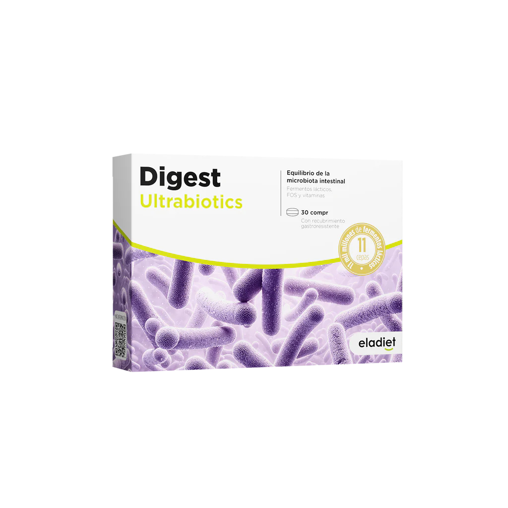 Digest Ultrabiotics pentru echilibrul florei intestinale, 30 comprimate, Eladiet