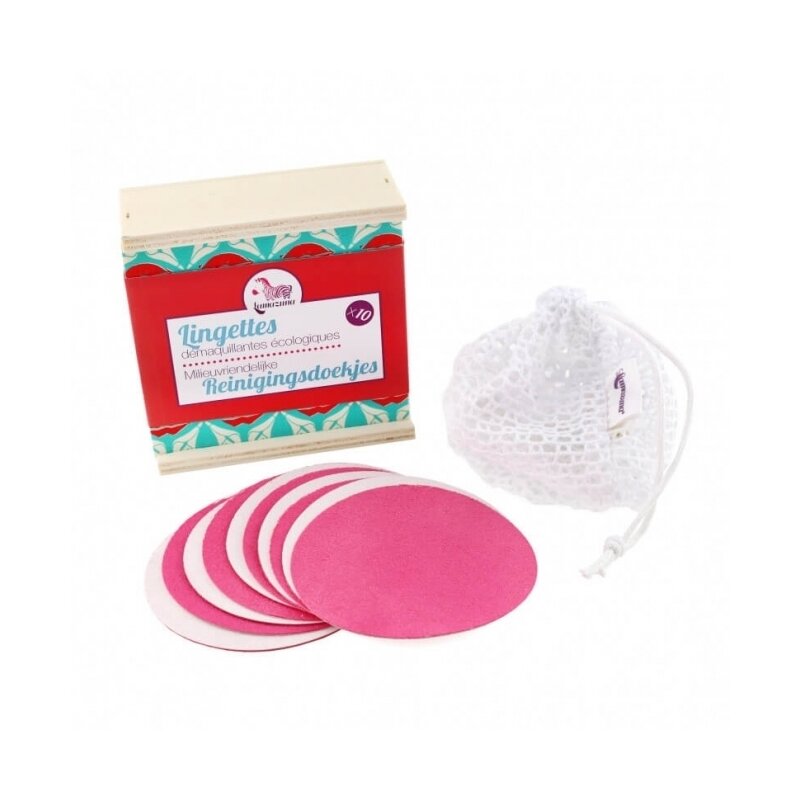Dischete demachiante reutilizabile - zero waste - set de 10 bucati, Lamazuna