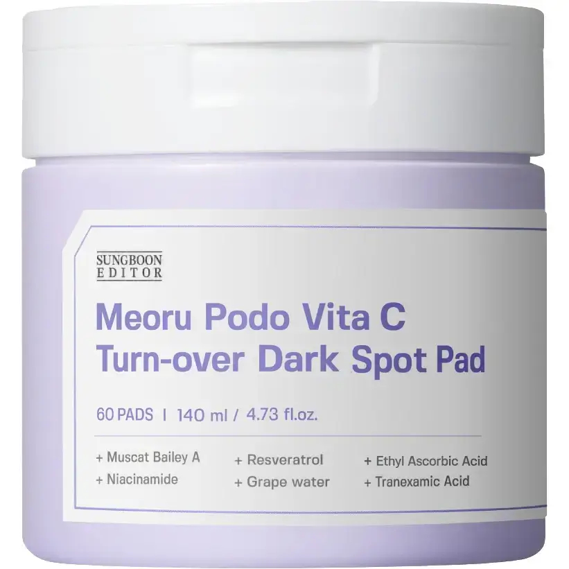 Dischete imbibate in ser Meoru Podo Vita C Turn-Over Dark Spot, 60 bucati, Sungboon Editor