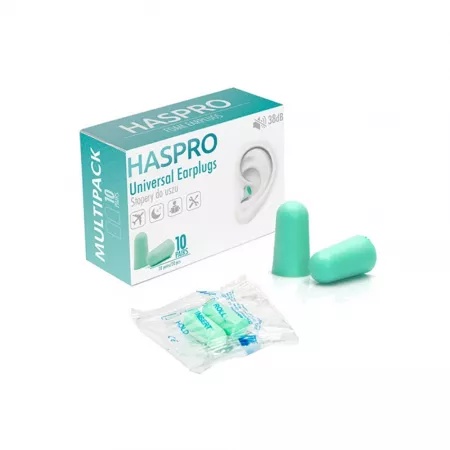 Dopuri de urechi Multi10, Mint, 10 perechi, Haspro