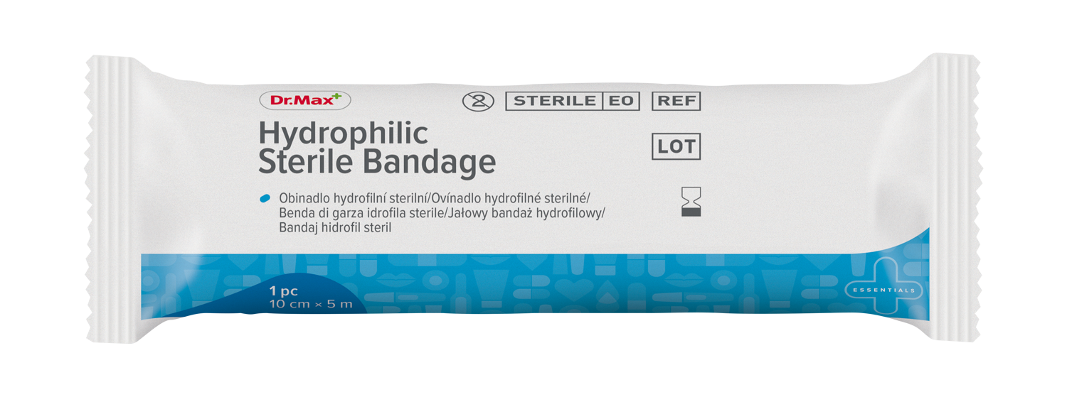 Dr. Max Bandaj Steril Hidrofil, 10cm x 5m