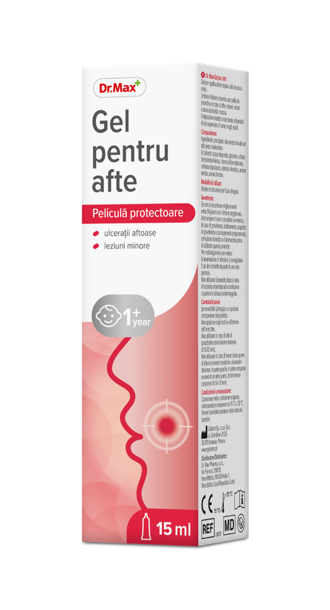 Dr. Max Gel pentru afte, 15ml