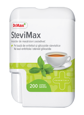 Dr. Max Indulcitor SteviMax, 200 comprimate