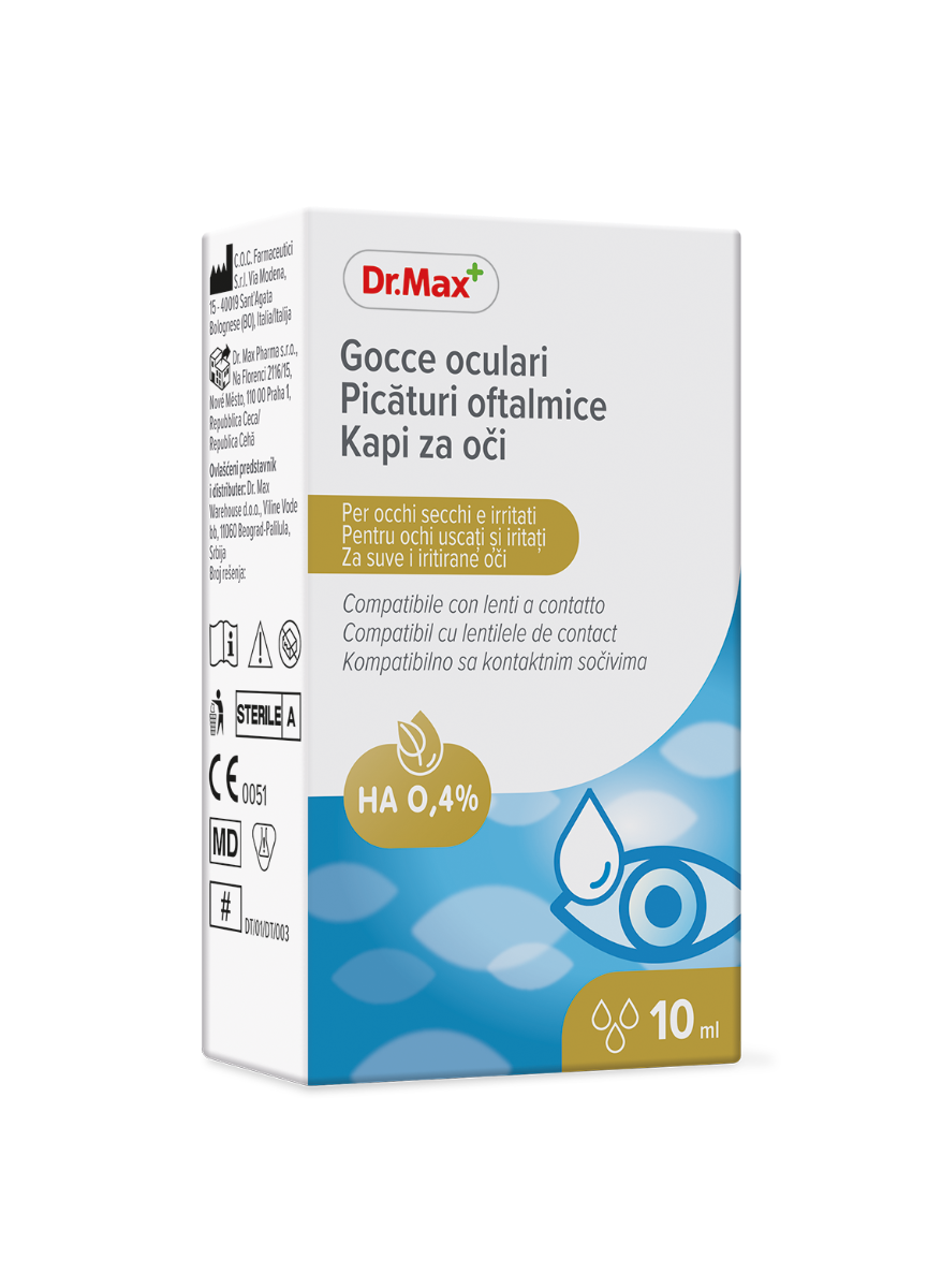 Dr. Max Picaturi oftalmice 0.4% HA, 10ml