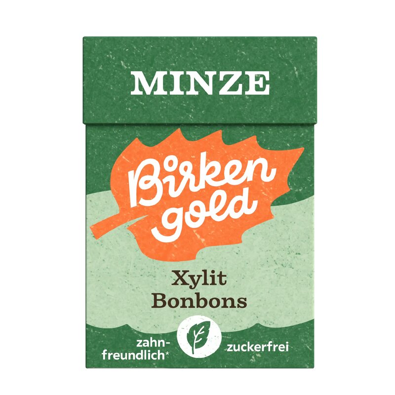 Drajeuri cu menta indulcite cu xylitol 30g Birkengold