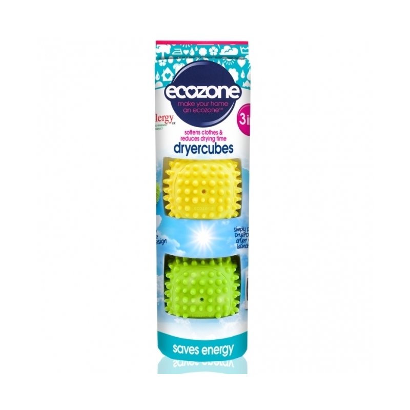 Dryer CubSet cuburi 3 in 1, pt uscare rapida si catifelarea hainelor, Ecozone, 2 buc