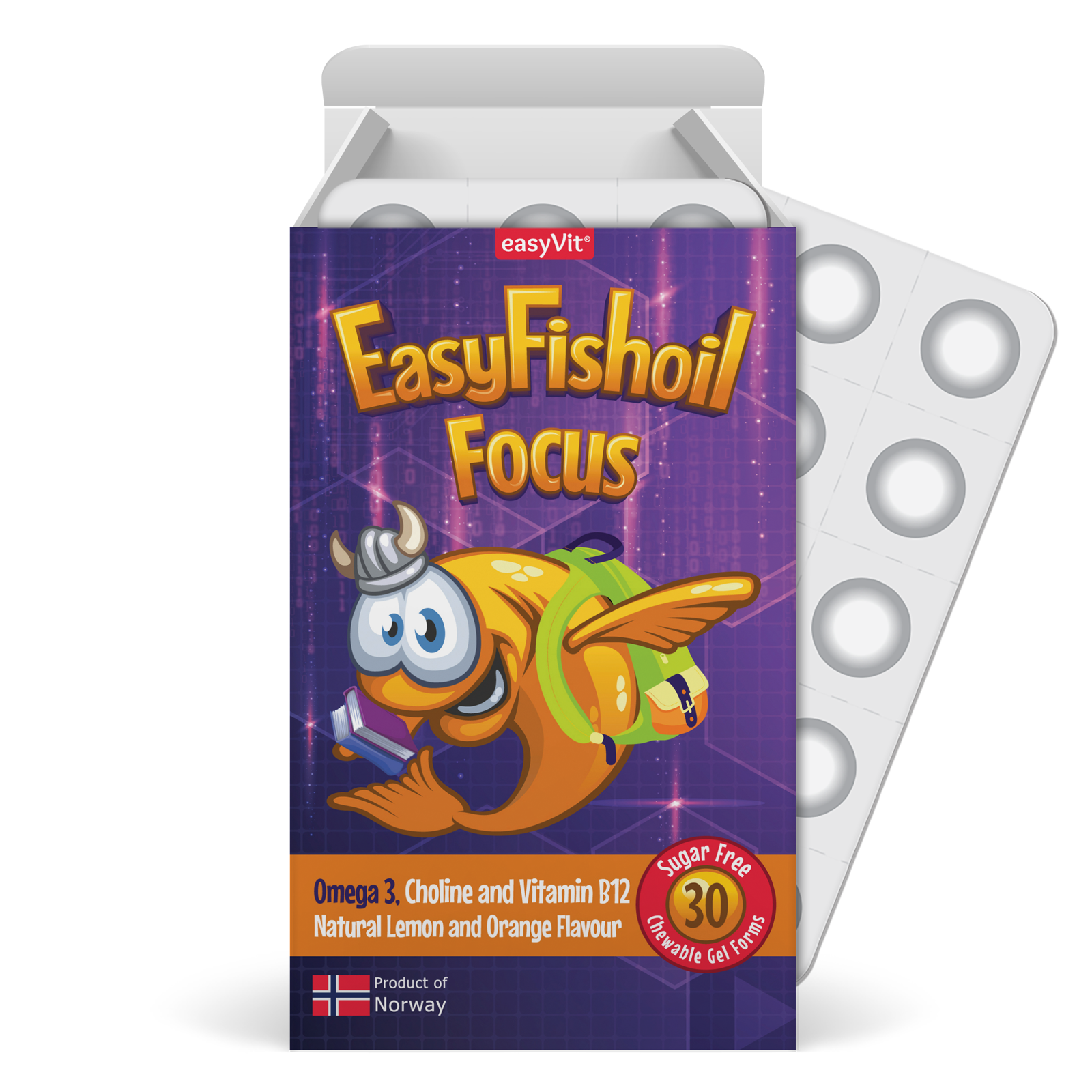 Easy FishOil Focus pentru copii, Ropharma | 30 comprimate masticabile