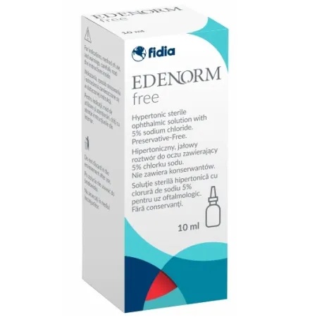 Edenorm 5% solutie oftalmica hipertonica, 10 ml, Fidia