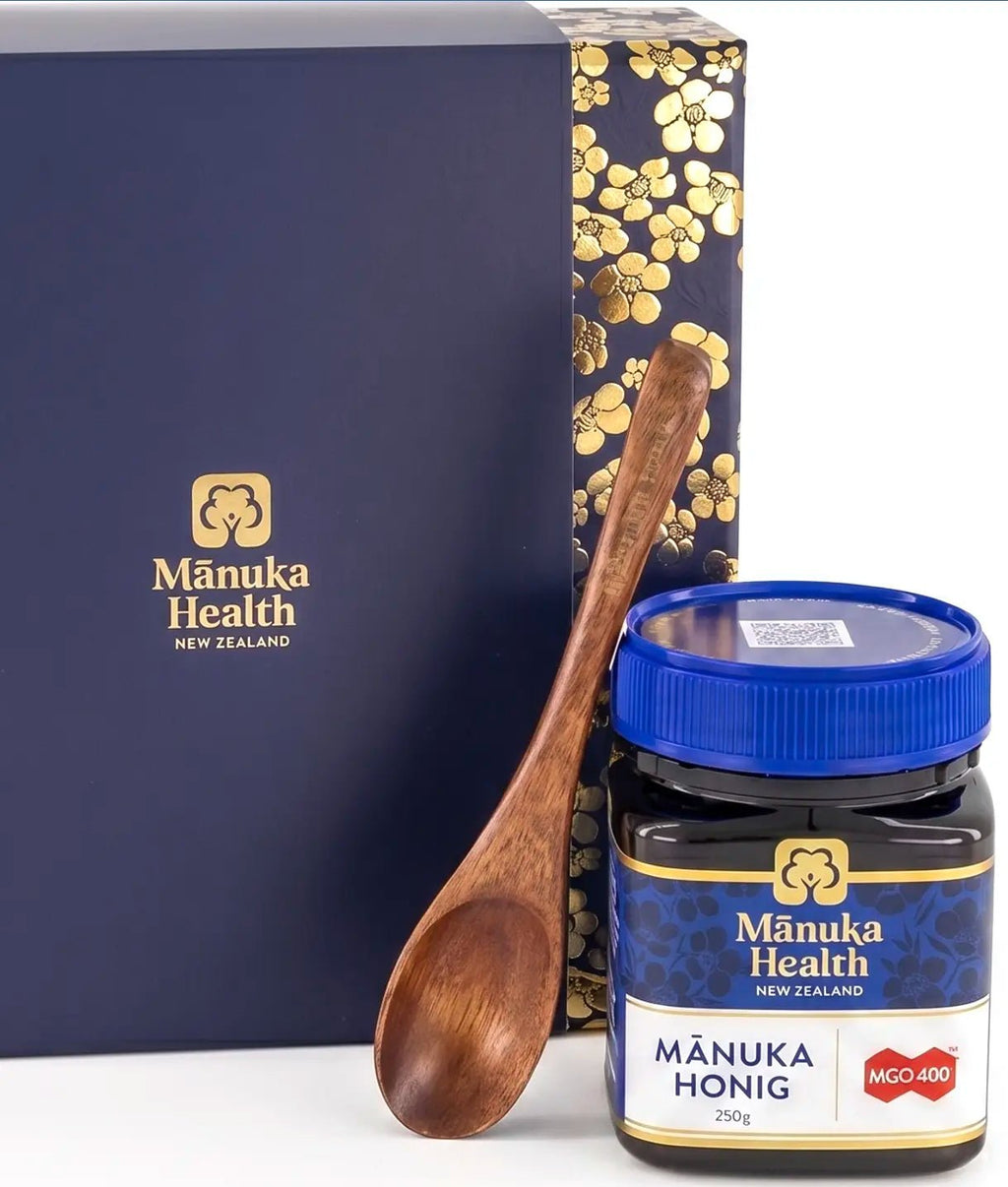 (EDITIE LIMITATA) Miere de Manuka MGO 400+ UMF 13+ (250g) (set cu lingurita inclusa) | Manuka Health - poza 1