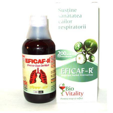 Eficaf-R sirop tuse si infectii respiratorii 200ml - BIO VITALITY - poza 3