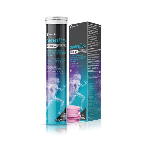 Electroliti ( Sodiu, Potasiu, Calciu, Magneziu ) 20 tablete efervescente, Hydra Energy - poza 2