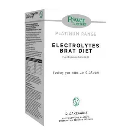 Electrolytes Brat Diet Platinum, 12 plicuri, Power of Nature