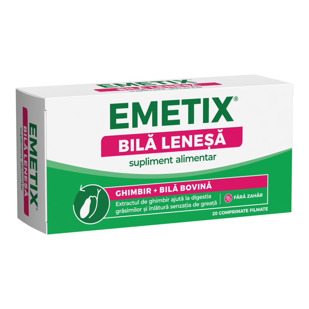 Emetix bila lenesa, 20 comprimate, Fiterman