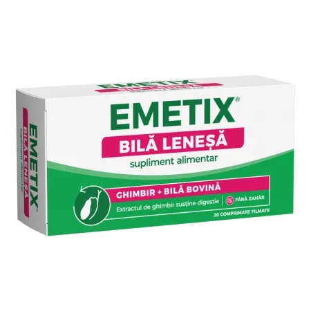 Emetix bila lenesa, 20cpr. film., Fiterman