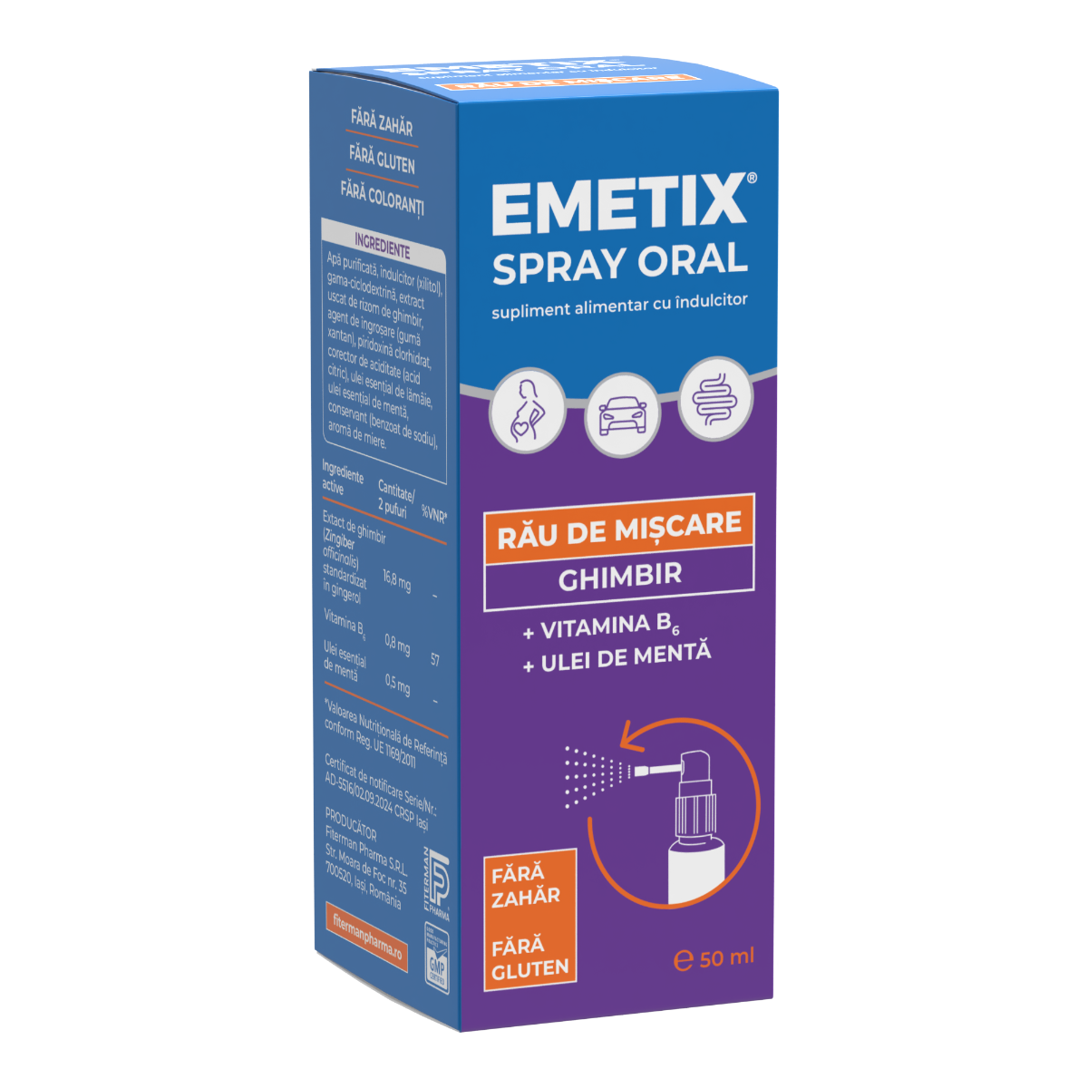 Emetix spray, 50ml, Fiterman