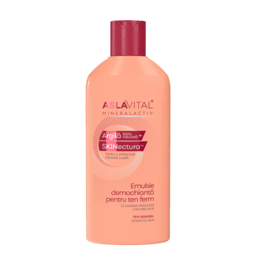 Emulsie demachianta ten ferm MineralActive Aslavital, Farmec | 200 ml