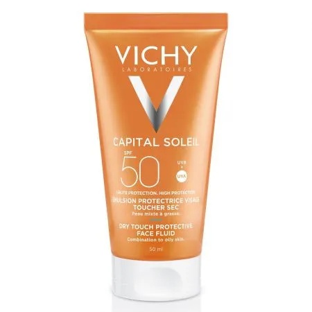 Emulsie matifianta pentru fata cu protectie solara Capital Soleil SPF50+, 50ml, Vichy