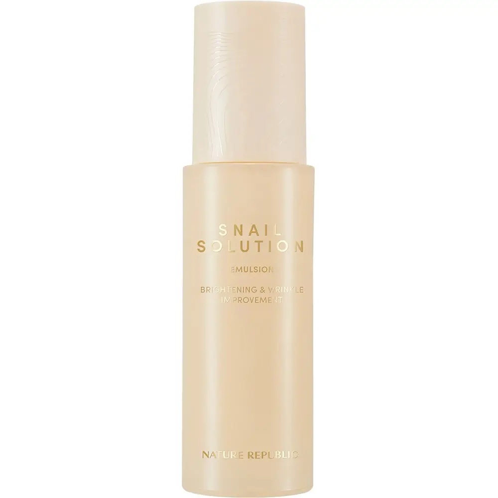 Emulsie pentru fata cu secretie de melc Snail Solution, 120ml, Nature Republic